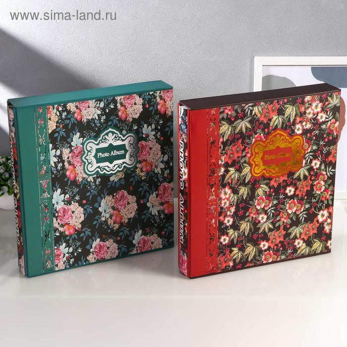Фотоальбом на 400 фото 10х15 см Фотоальбом на 400 фото 10х15 см "Цветочная элегия" в коробке МИКС 34х31х5,5 см
