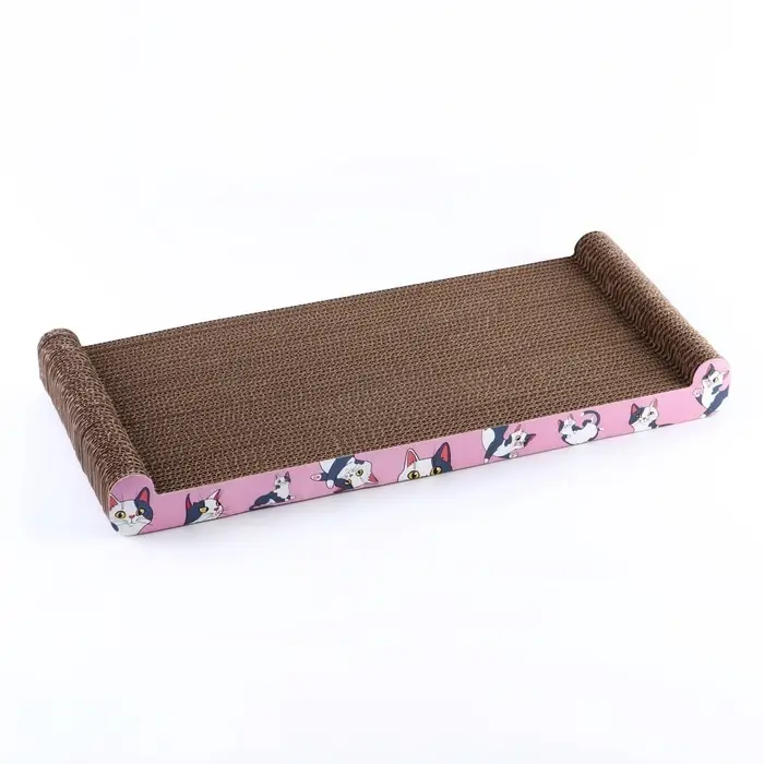Когтеточка из картона с кошачьей мятой &laquo;Котик&raquo;, 45 см &times; 20 см &times; 4.5 см