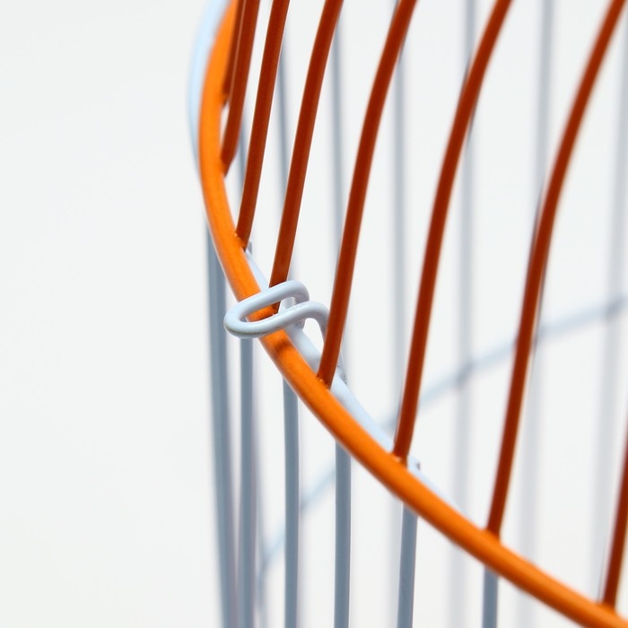 Клетка для птиц круглая укомплектованная Bd-4/2, 23,5 х 33 см, оранжевая Клетка для птиц круглая укомплектованная Bd-4/2, 23,5 х 33 см, оранжевая