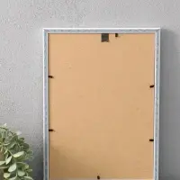 Фоторамка для фото 21х29,7 см (А4) "Oframe", пластик, белый, (пластиковый экран)