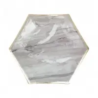 Набор тарелок мрамор белый 23 см. (10 шт) Набор тарелок мрамор белый 23 см. (10 шт)