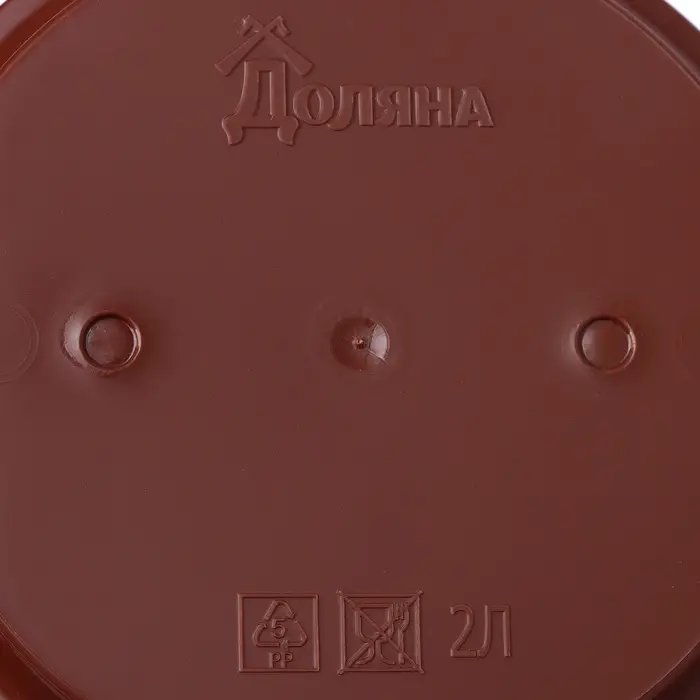 Горшок для цветов с поддоном Доляна &laquo;Арена&raquo;, 2 л, пластиковый, цвет коричневый