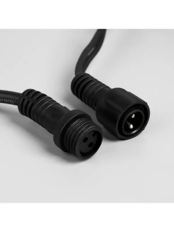 Гирлянда &laquo;Бахрома&raquo; 3&times;0.9 м, IP65, УМС, тёмная нить каучук, 144 LED, свечение мульти, 220 В