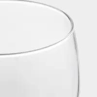 Бокалы для вина Luminarc Domino, 350 мл, размер одного бокала 7.5&times;20.5 см, набор 6 шт., стекло, прозрачные, чёрная ножка