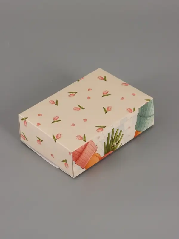 Подарочная коробка сборная "Тепло",  16,5 х 11, 5 х 5 см