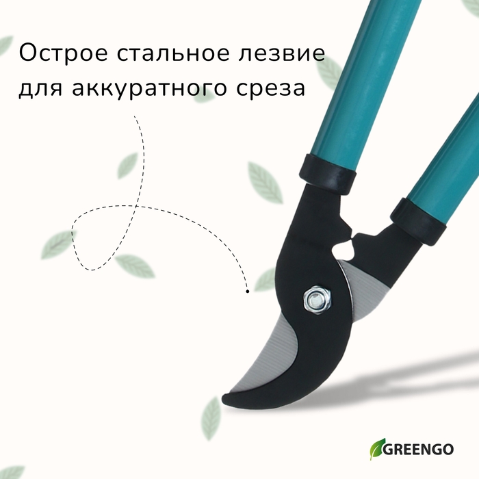 Сучкорез плоскостной, 14,6 Сучкорез плоскостной, 14,6" (37 см), металлические ручки с поролоновыми накладками, Greengo