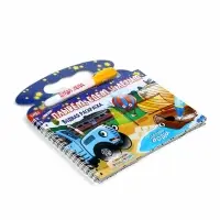 Водная раскраска &laquo;Плывём, едем и летим&raquo;, Синий трактор, с маркером, многоразовая