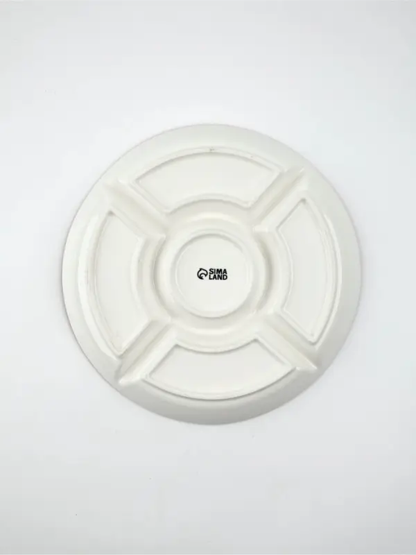 Менажница керамическая новогодняя «Снегири», 25.5×3 см, ручная работа