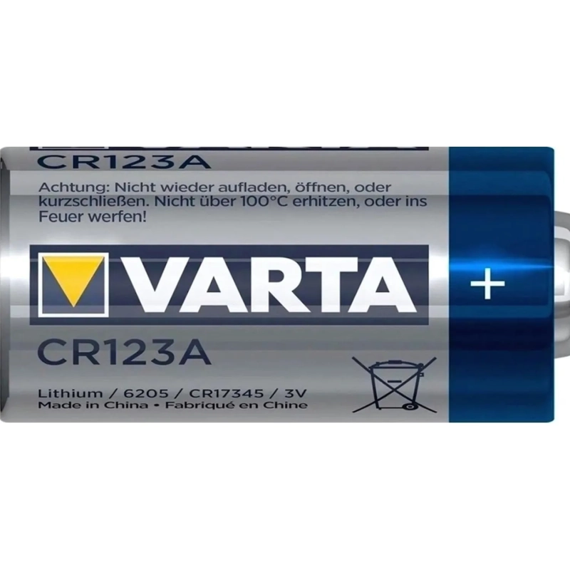 Батарейка Varta Professional CR123A 1шт Lithium 3V (6205) (1/10/100)