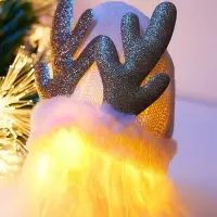 Светодиодная фигура &laquo;Гном белая шапочка&raquo; 33 см, 1 LED, от батареек AG10&times;3, свечение тёплое белое