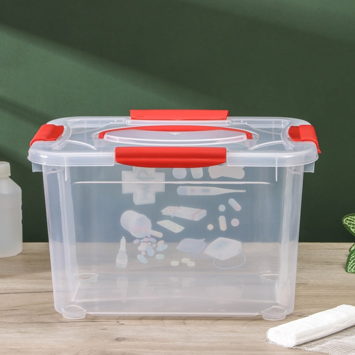 Короб для хранения econova «Аптечка», 5,5 л, рисунок МИКС Короб для хранения econova «Аптечка», 5,5 л, рисунок МИКС