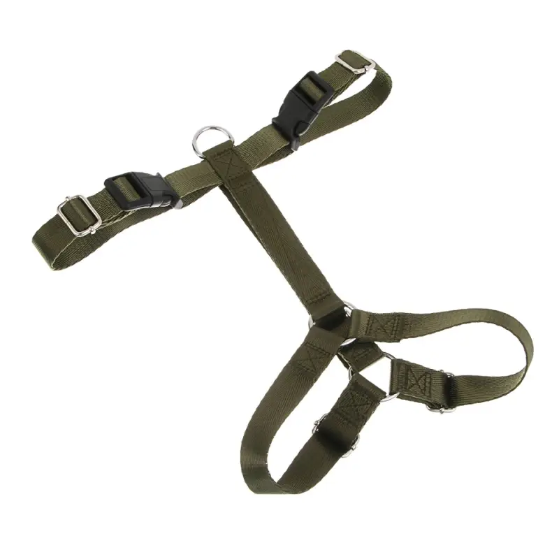 Шлейка для животных тм VETTA, нейлон, хаки/беж, обхват шеи 35-50см, обхват груди 45-55см, размер M