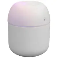 Увлажнитель воздуха HM-20, ультразвуковой, 220 мл, с подсветкой, 1.5 Вт, от USB, белый