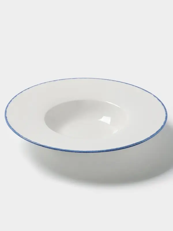 Тарелка для пасты Magistro Blue Lagoon, 350 мл, 26.5&times;5.5, фарфор, белая