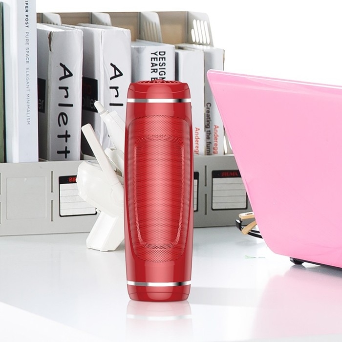 Портативная колонка Borofone BR7, 5 Вт, 1200 мАч, BT5.0, фонарик, красная Портативная колонка Borofone BR7, 5 Вт, 1200 мАч, BT5.0, фонарик, красная