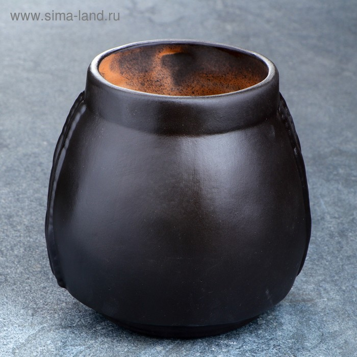 Горшок - органайзер Горшок - органайзер "Клеопатра" черный, 1,6 л/ 16х17х15см