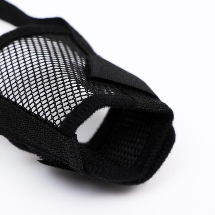 Намордник сетчатый с двойной фиксацией, размер S, чёрный Намордник сетчатый с двойной фиксацией, размер S, чёрный