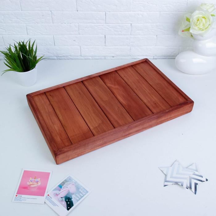 Столик для завтрака складной, 50×30см, морёный Столик для завтрака складной, 50×30см, морёный