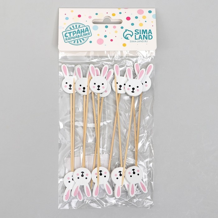 Шпажки «Зайка», в наборе 12 штук Шпажки «Зайка», в наборе 12 штук