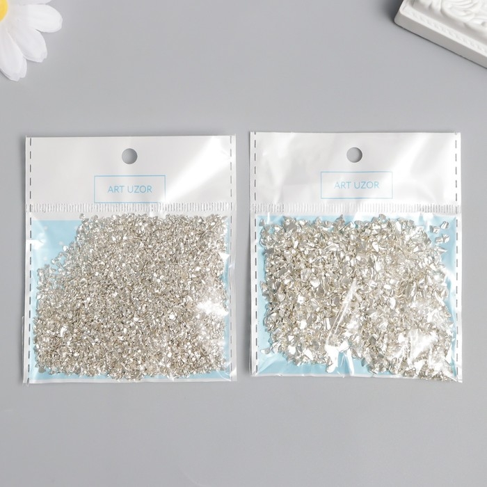 Декор стекло Декор стекло "Слюда серебро" 20 гр