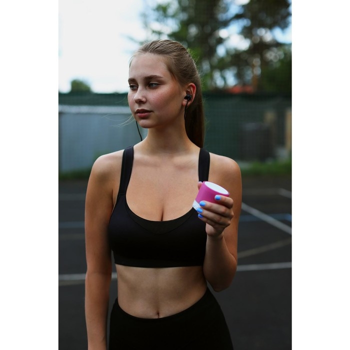 Наушники беспроводные Luazon VBT 1.6, вакуумные, 90 мАч, на магнитах, корпус металл, чёрные Наушники беспроводные Luazon VBT 1.6, вакуумные, 90 мАч, на магнитах, корпус металл, чёрные