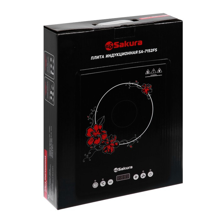 Плитка индукционная Sakura SA-7152FS, 2000 Вт, 1 конфорка, чёрная Плитка индукционная Sakura SA-7152FS, 2000 Вт, 1 конфорка, чёрная