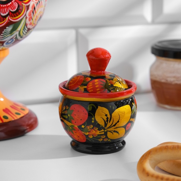 Набор для специй Набор для специй "Тройной" , емкости по 30мл, хохлома