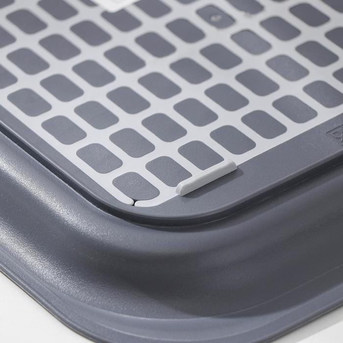 Поднос с антискользящим покрытием, 36,5×27 см, цвет МИКС Поднос с антискользящим покрытием, 36,5×27 см, цвет МИКС