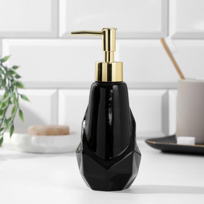 Дозатор для жидкого мыла «Чёрный», 250 мл. Дозатор для жидкого мыла «Чёрный», 250 мл.