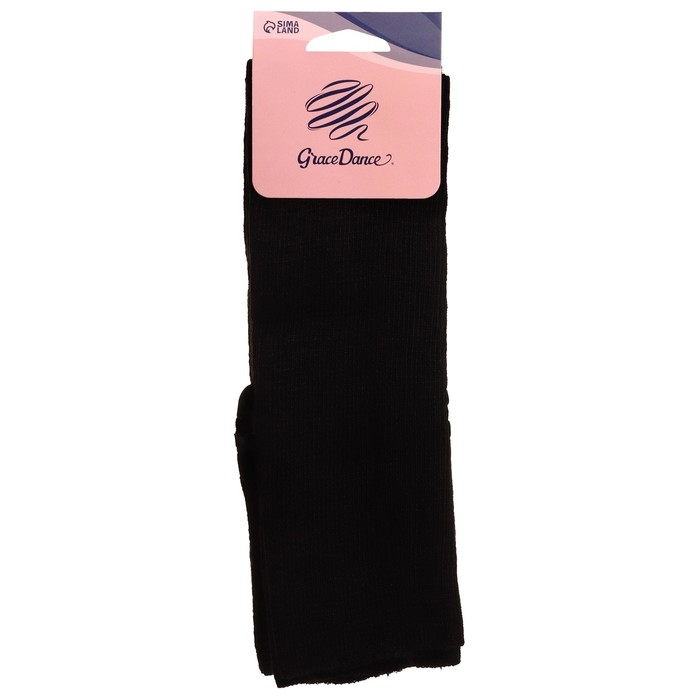 Гетры для гимнастики и танцев Grace Dance №1, длина 60 см, цвет чёрный Гетры для гимнастики и танцев Grace Dance №1, длина 60 см, цвет чёрный