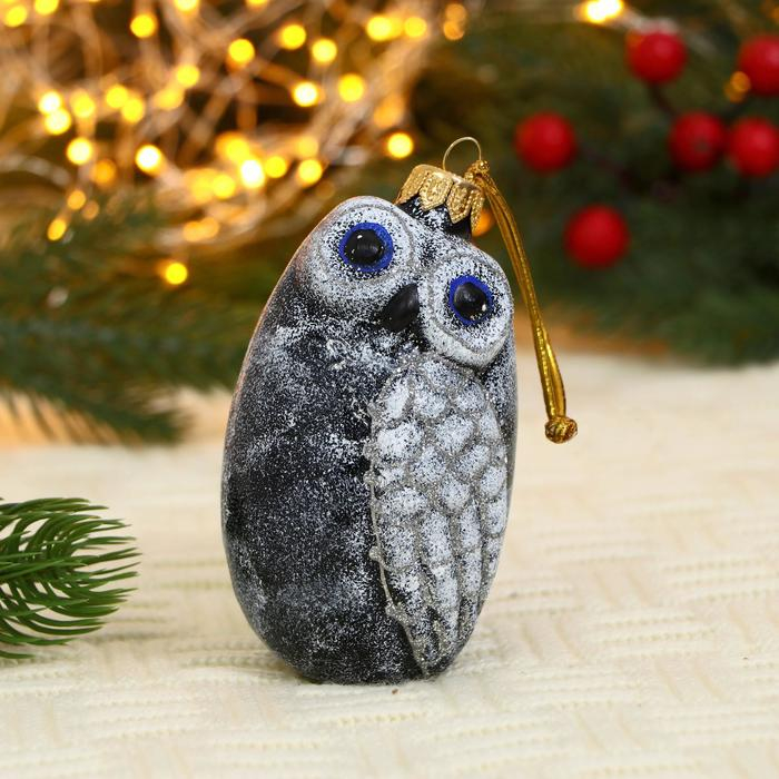 Ёлочная игрушка Ёлочная игрушка "Совушка" ручная роспись, 11 см