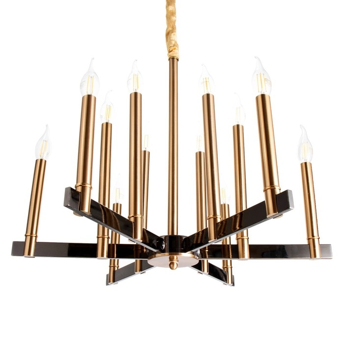 Люстра Люстра "Барри" 12х40Вт Е14 латунь 65х65х50 см BayerLux