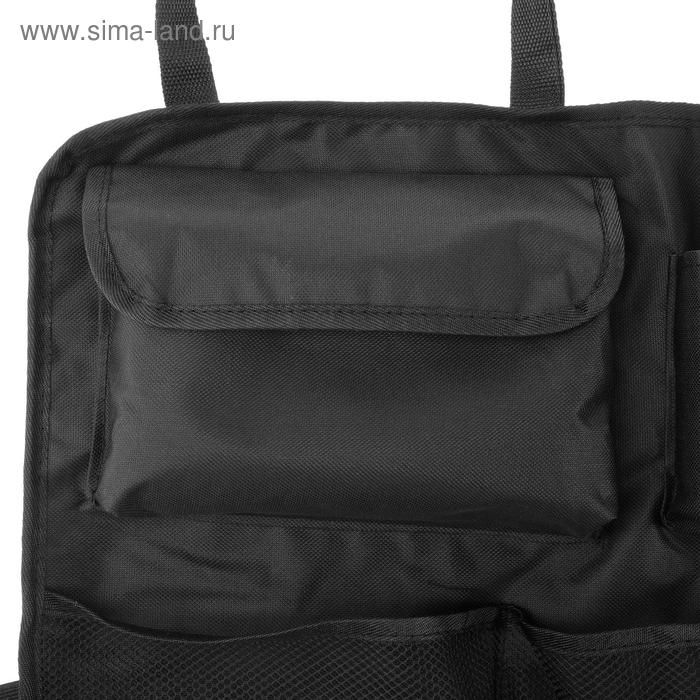 Органайзер на заднее сиденье 87 х 47 см, 8 карманов, черный Органайзер на заднее сиденье 87 х 47 см, 8 карманов, черный