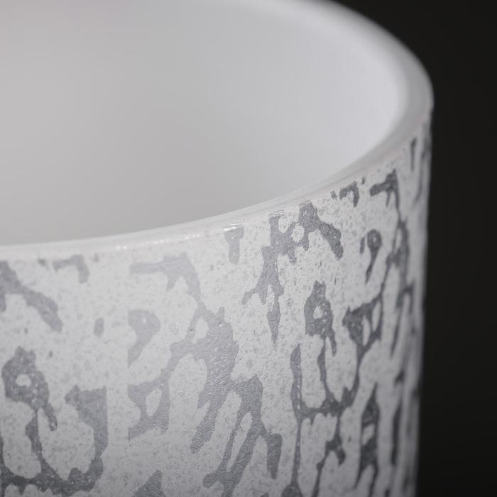 Горшок цветочный Горшок цветочный "Шарм" белый цилиндр №2, 2л