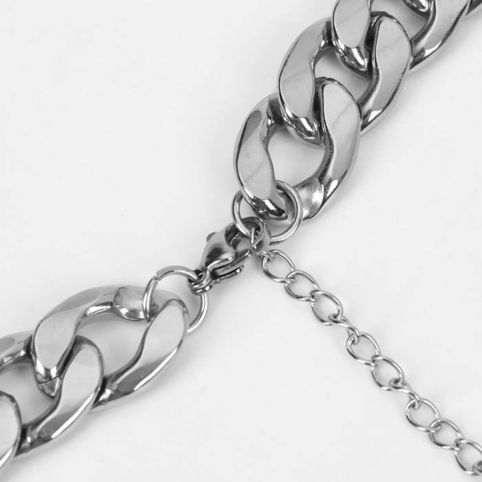 Цепь «Гладиатор» крупные звенья, цвет серебро, 60 см Цепь «Гладиатор» крупные звенья, цвет серебро, 60 см