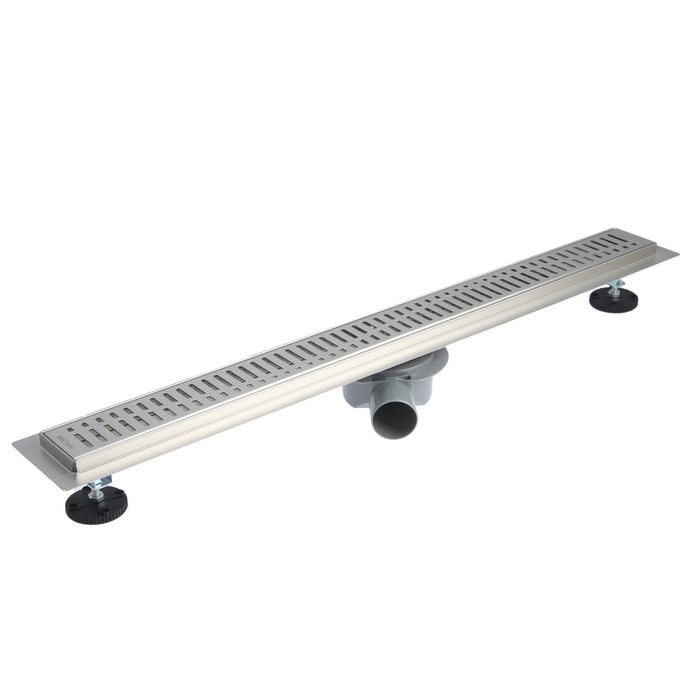 Трап линейный AFLORN AF20107-80, 800х70 мм, c флaнцeм своб. вращения 360°, нерж. сталь Трап линейный AFLORN AF20107-80, 800х70 мм, c флaнцeм своб. вращения 360°, нерж. сталь