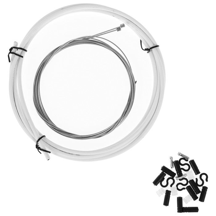 Оплётка и тросы переключателя, цвет белый Оплётка и тросы переключателя, цвет белый