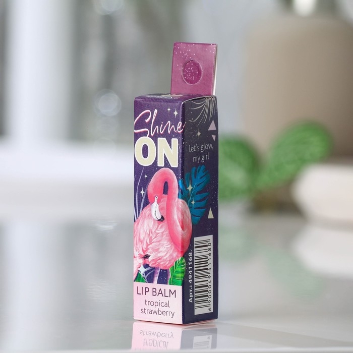 Бальзам для губ Shine on, 5 г, аромат клубники, BEAUTY FОХ Бальзам для губ Shine on, 5 г, аромат клубники, BEAUTY FОХ