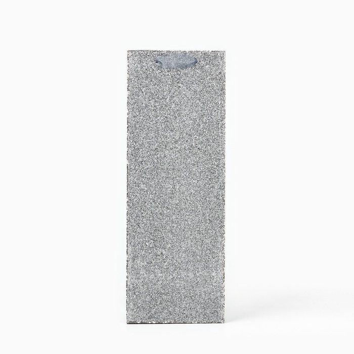 Пакет под бутылку «Поздравляю», глиттер, 13 х 36 х 10 см