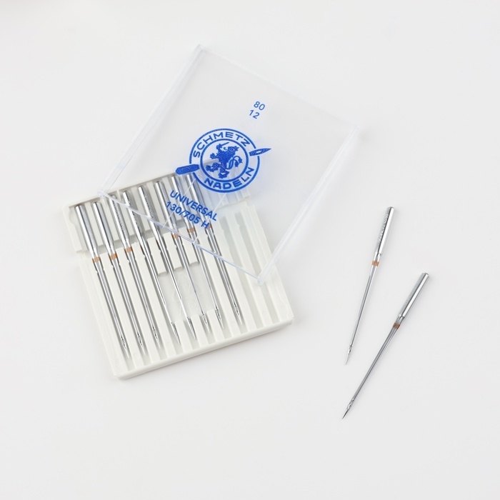 Иглы для бытовых швейных машин, универсальные, №80, 10 шт Иглы для бытовых швейных машин, универсальные, №80, 10 шт