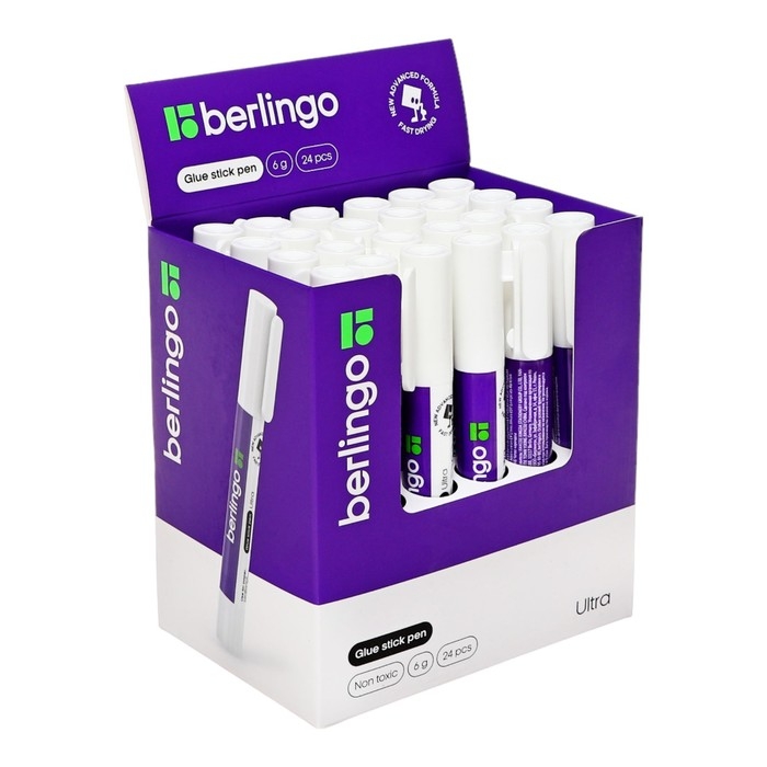 Клей-карандаш PVP 6 г Berlingo Ultra Клей-карандаш PVP 6 г Berlingo Ultra