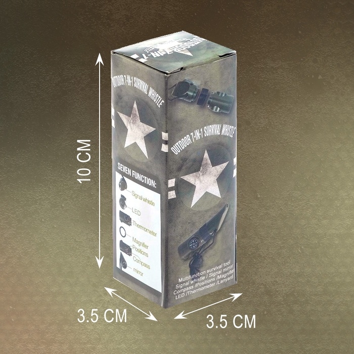 Набор героя «Разведчик», 6 в 1: свисток, компас, фонарик, термометр, зеркало, лупа Набор героя «Разведчик», 6 в 1: свисток, компас, фонарик, термометр, зеркало, лупа
