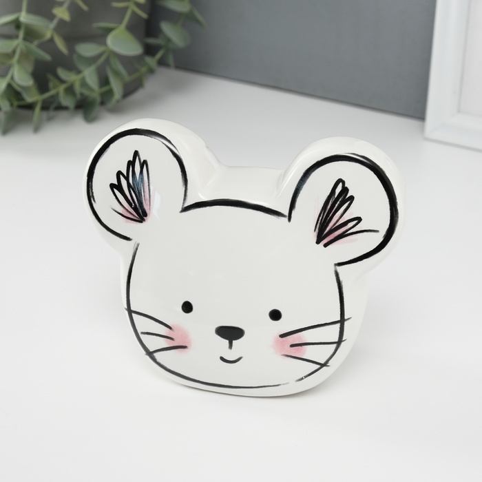 Копилка керамика  Копилка керамика "Милый мышонок" 8,9х14,8х11,8 см