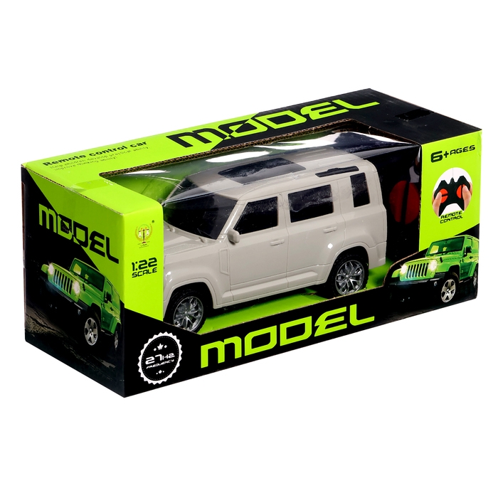 Джип радиоуправляемый «Крузер», работает от батареек, цвет бежевый Джип радиоуправляемый «Крузер», работает от батареек, цвет бежевый