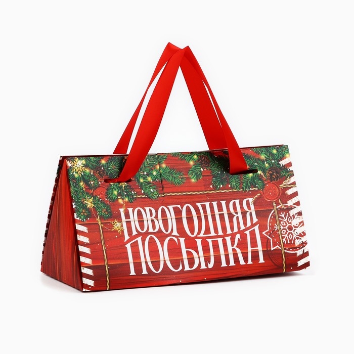 Коробка подарочная «Новогодняя посылка», 24 х 11.5 х 9.5, Новый год Коробка подарочная «Новогодняя посылка», 24 х 11.5 х 9.5, Новый год