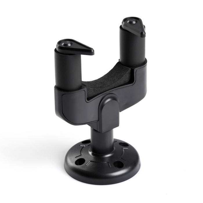 Держатель для гитары Music Life настенный с зажимом, чёрный Держатель для гитары Music Life настенный с зажимом, чёрный