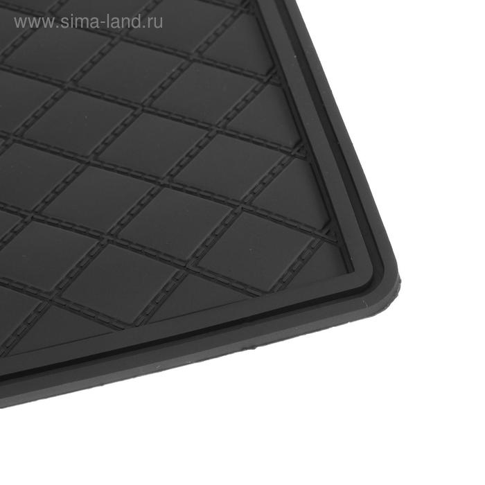 Коврик противоскользящий 20×13 см с бортом, черный Коврик противоскользящий 20×13 см с бортом, черный