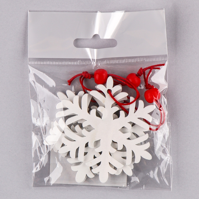 Подвеска новогодняя «Снежинка», (набор 3 шт.) Подвеска новогодняя «Снежинка», (набор 3 шт.)