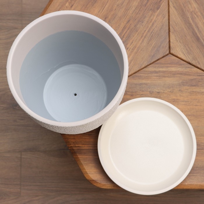 Горшок цветочный Горшок цветочный "Саванна белый бутон №7", 13 л