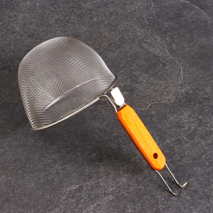 Корзинка для приготовления картошки фри, 25см, дерев ручка Корзинка для приготовления картошки фри, 25см, дерев ручка